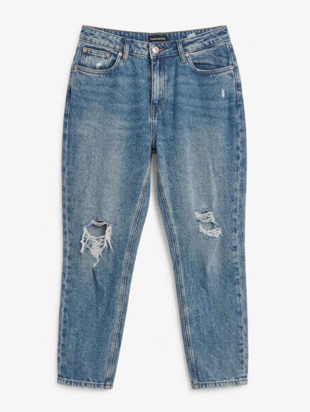 Frank And Oak Billie Relaxed Distressed High Rise Jeans- Women's Size 27